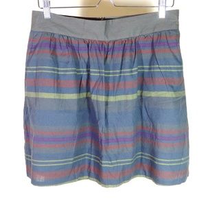 Brooklyn Industries Lily Skirt Striped Flare Skirt
